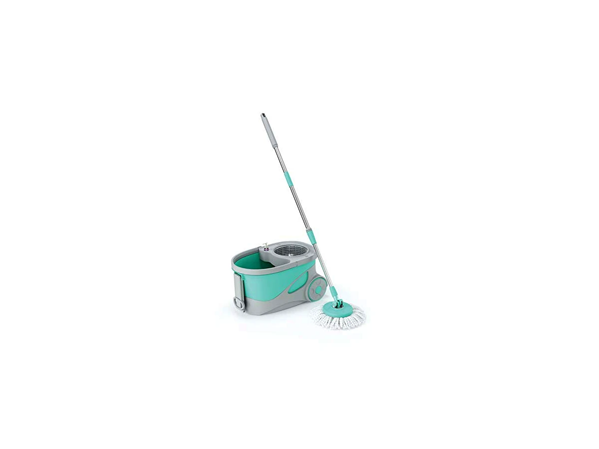 Flash Limp Mop Giratório Ciclone Pro Cesto Inox