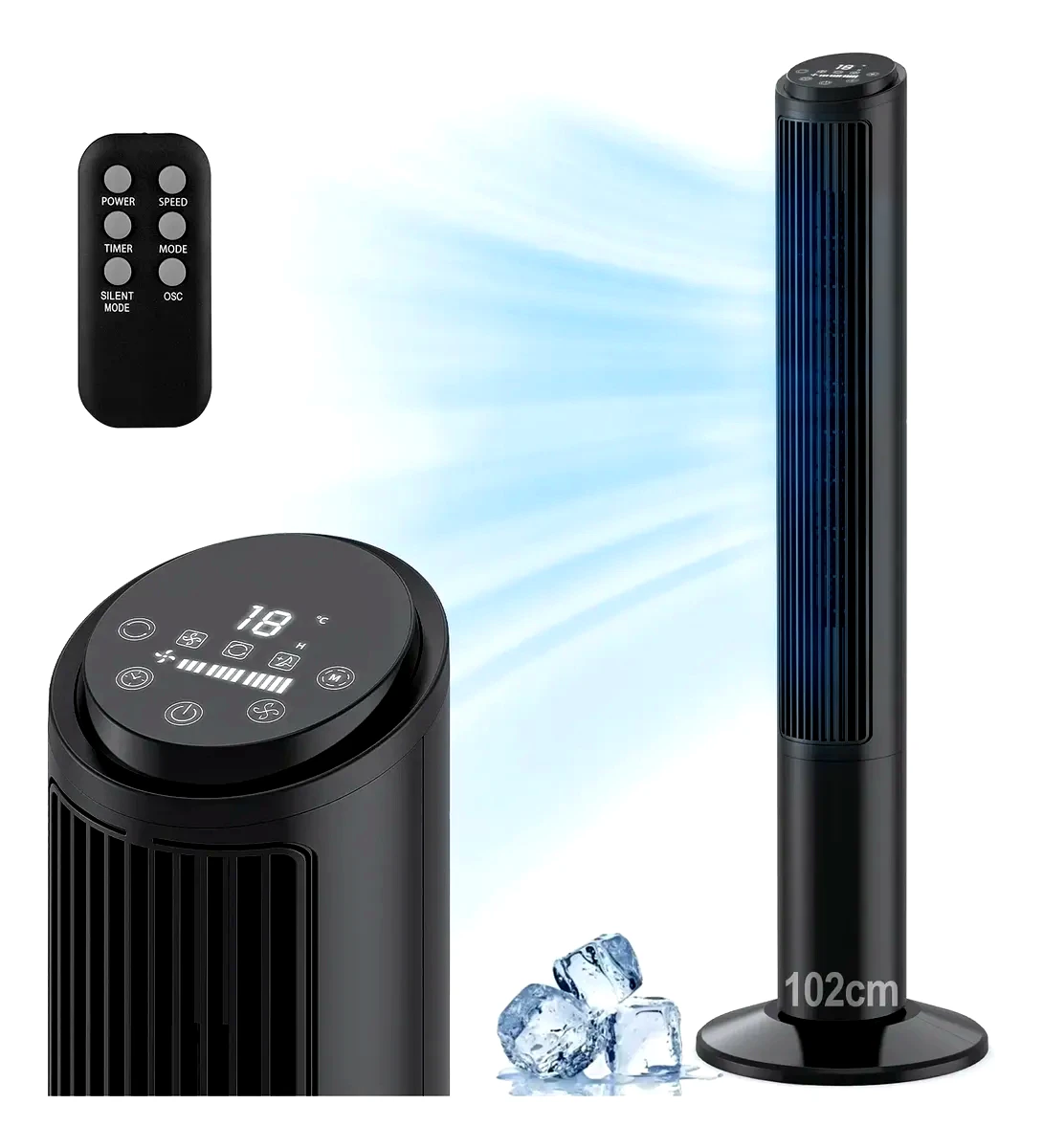 Ventilador de Torre Com Controle